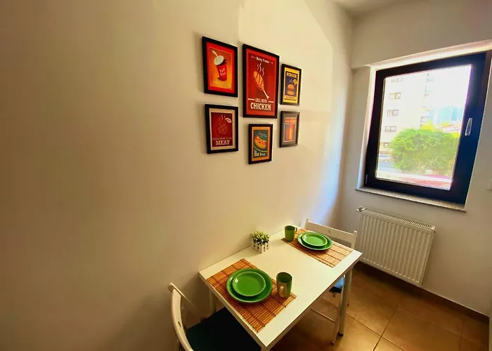 Bellagio - Cozy With Free Parking & Gym Bukareszt
